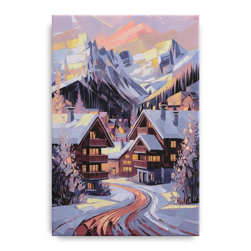 Vail Alpine Village Front - Canvas Wall Art