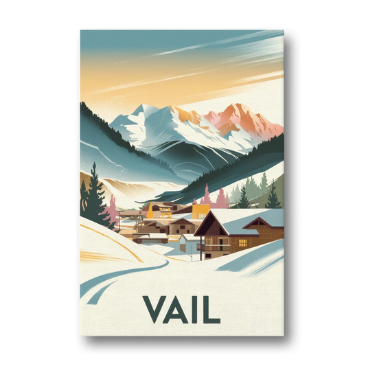 Vail Colorado Charm - Canvas Wall Art - Front