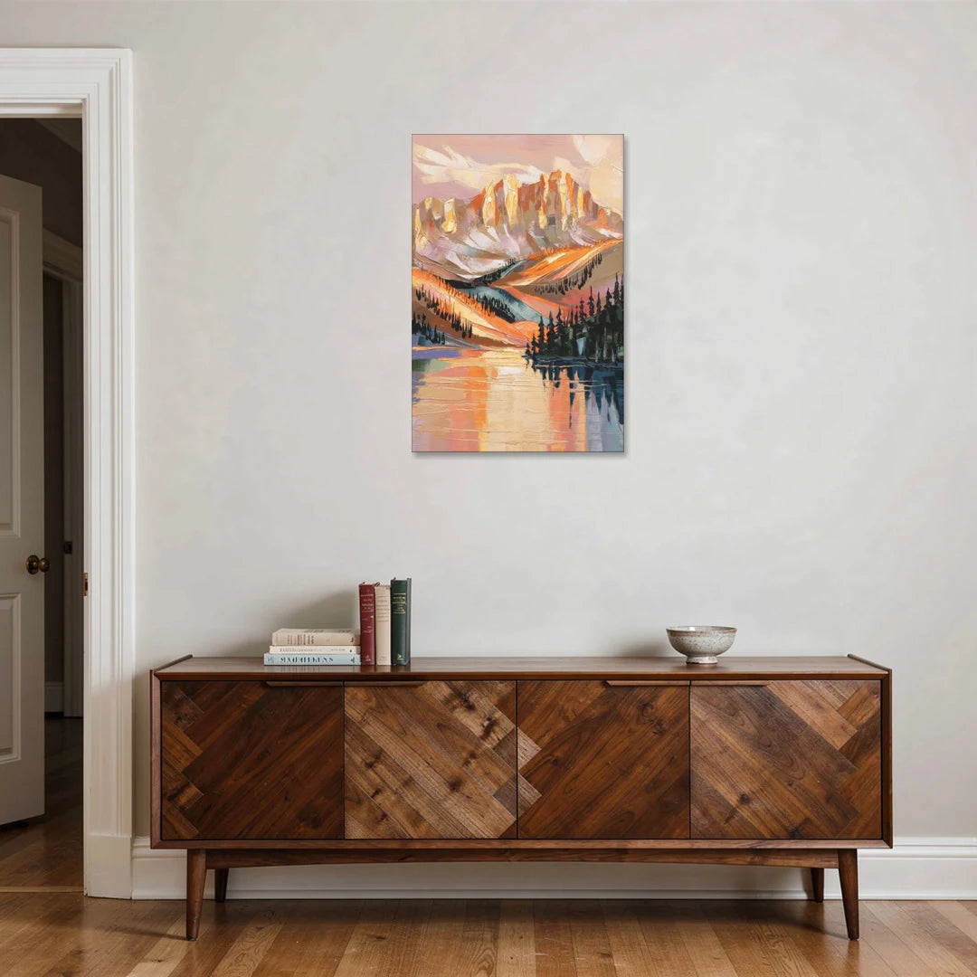 Vail Mountain Sunrise - Canvas Wall Art - Coffee Table - 24x36