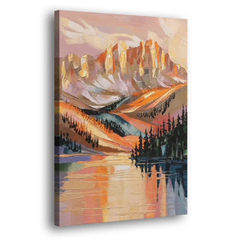 Vail Mountain Sunrise - Canvas Wall Art