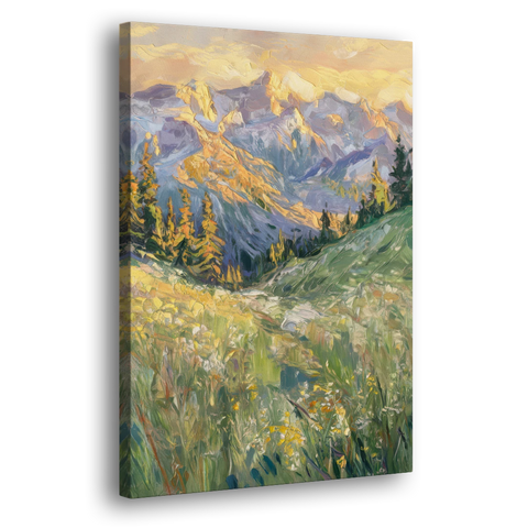 Vail Rocky Mountain View - Canvas Wall Art - Side