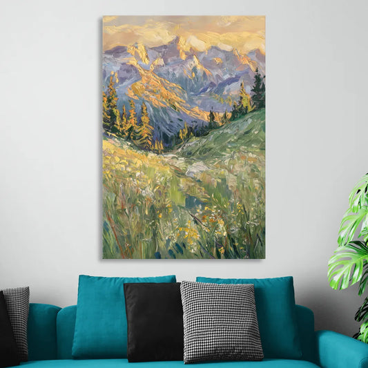 Vail Rocky Mountain View Living Room - Canvas Wall Art