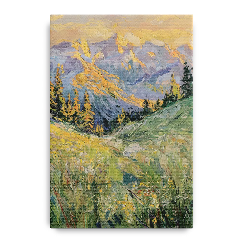 Vail Rocky Mountain View Front - Canvas Wall Art