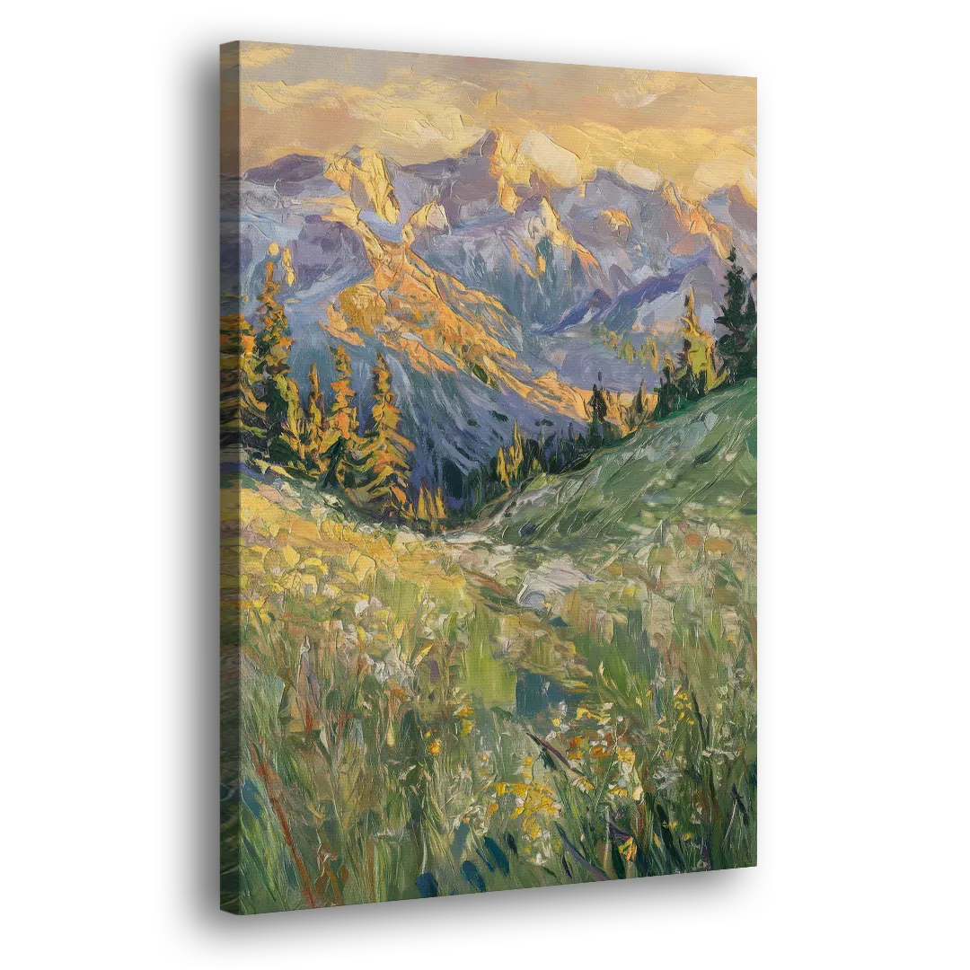 Vail Rocky Mountain View Side - Canvas Wall Art
