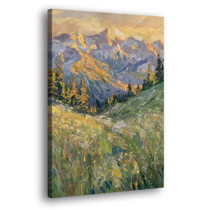 Vail Rocky Mountain View Side - Canvas Wall Art