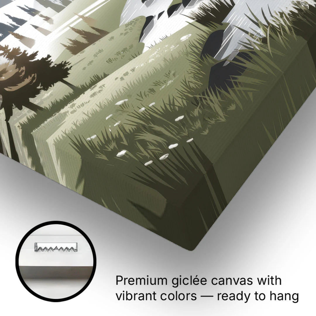Vail Scenic Landscape - Canvas Wall Art - Gallery Wrap Corner