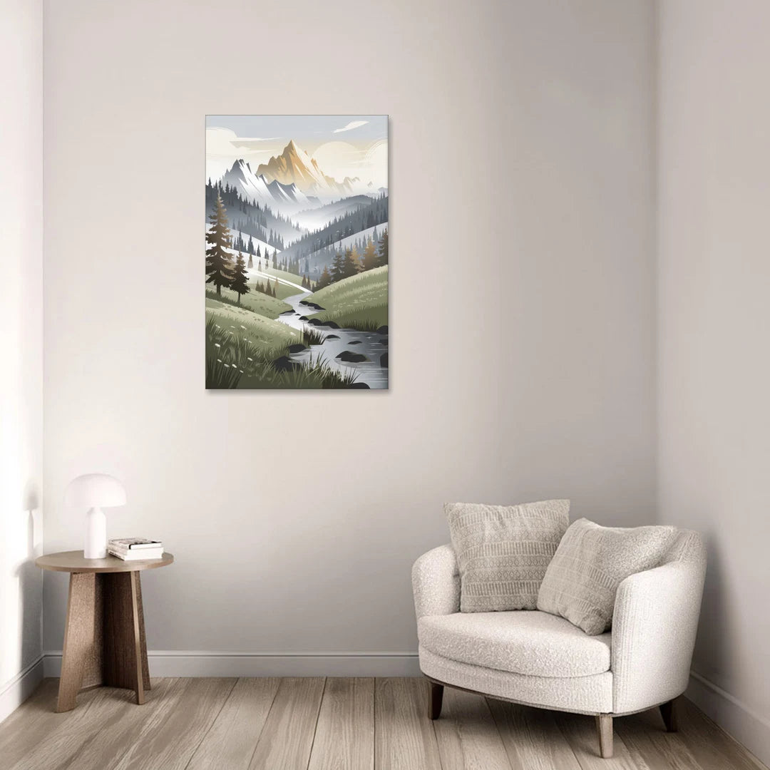 Vail Scenic Landscape - Canvas Wall Art - Sofa - 24x36