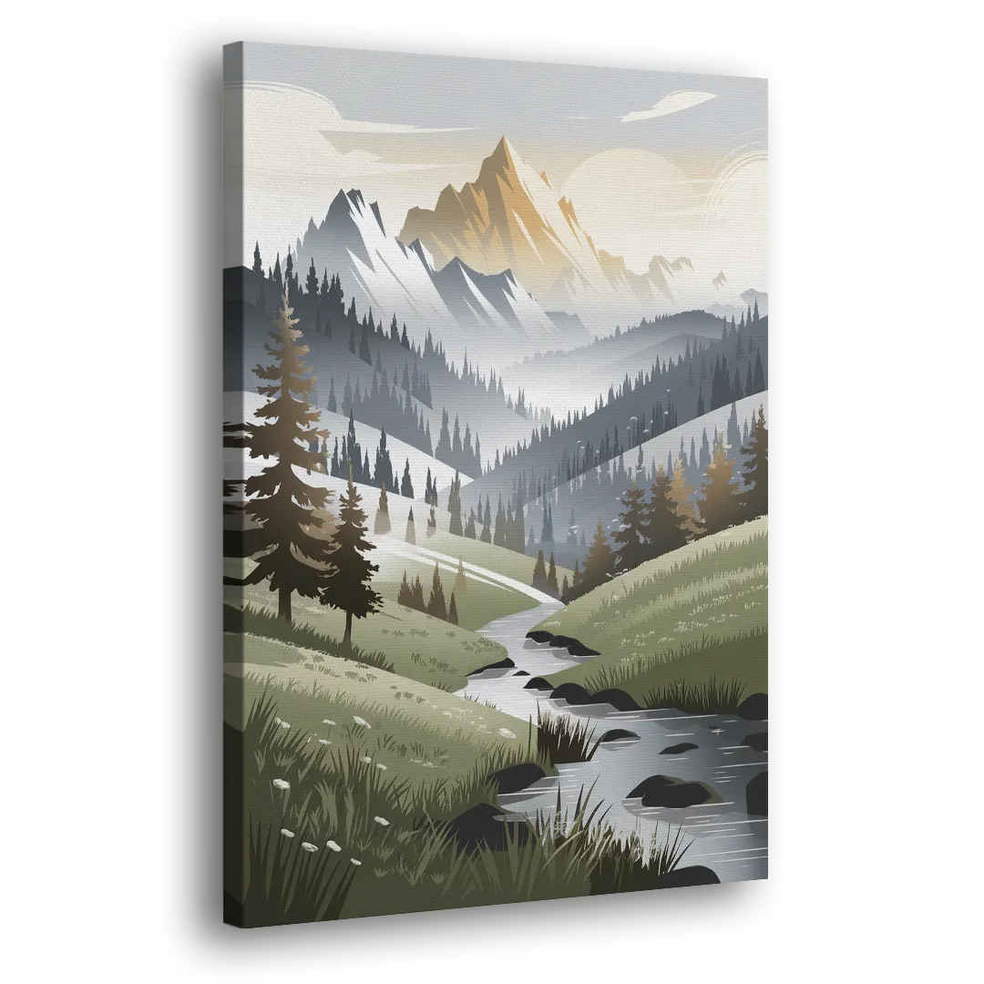Vail Scenic Landscape Side - Canvas Wall Art