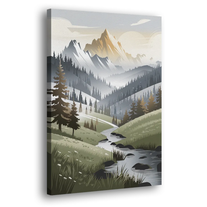 Vail Scenic Landscape Side - Canvas Wall Art