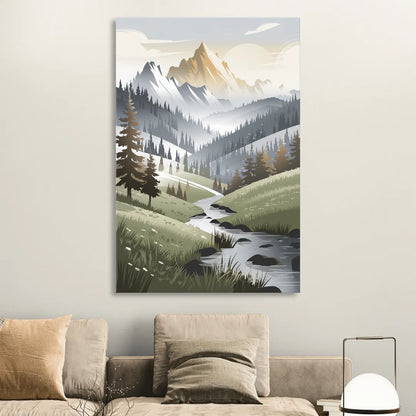 Vail Scenic Landscape Sitting Room - Canvas Wall Art