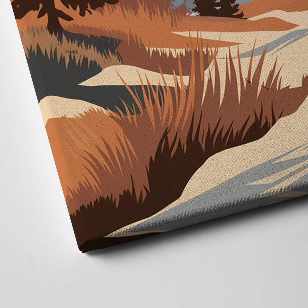 Vail Snowy Peaks Canvas Close Up