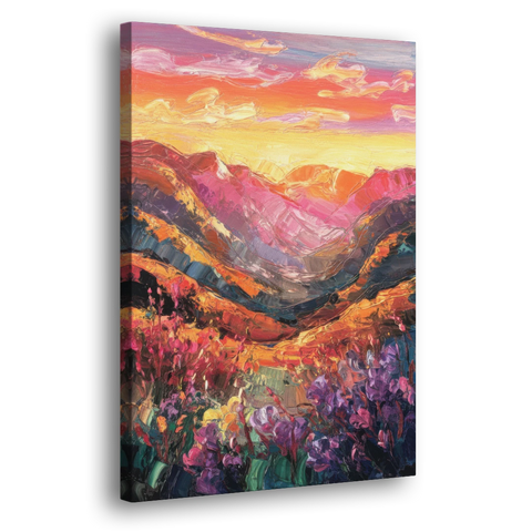 Vail Sunset Glow - Canvas Wall Art - Side