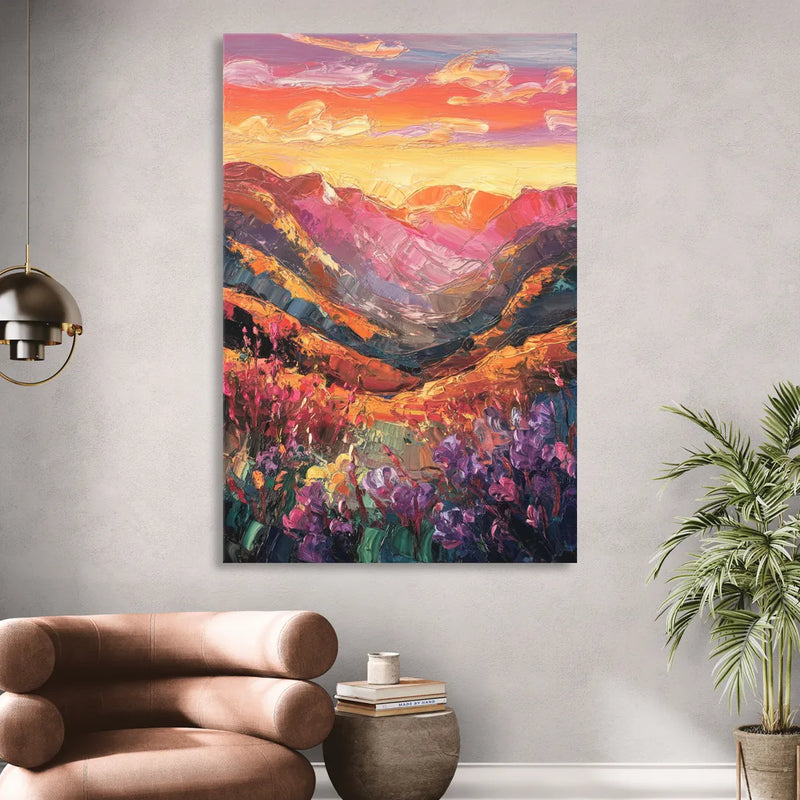 Vail Sunset Glow Sitting Room - Canvas Wall Art