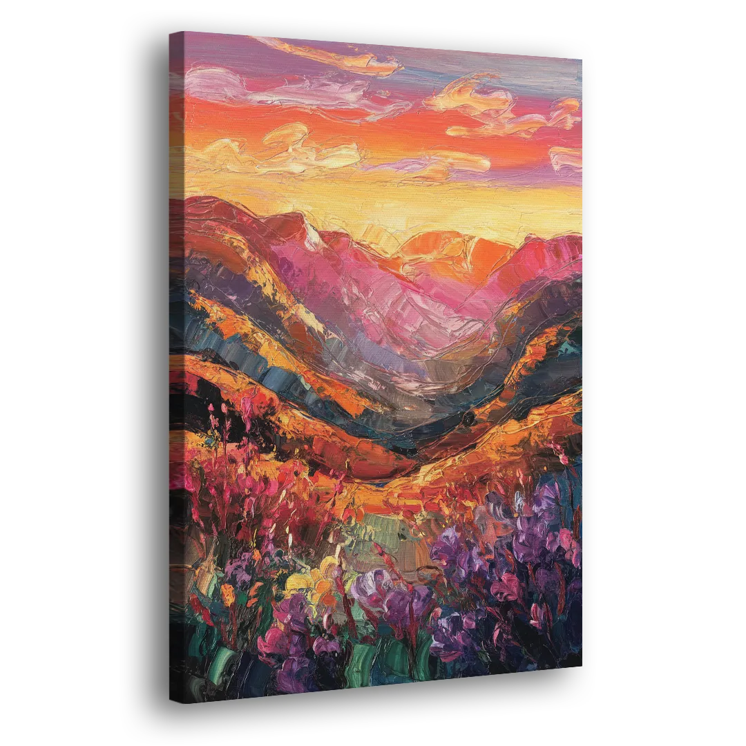 Vail Sunset Glow Side - Canvas Wall Art