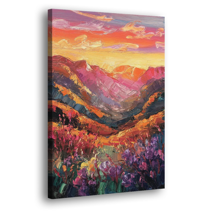 Vail Sunset Glow Side - Canvas Wall Art