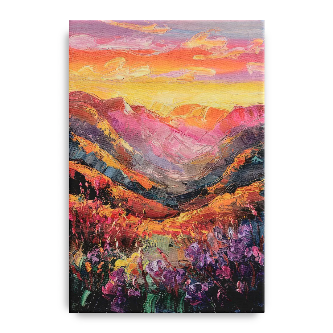 Vail Sunset Glow Front - Canvas Wall Art