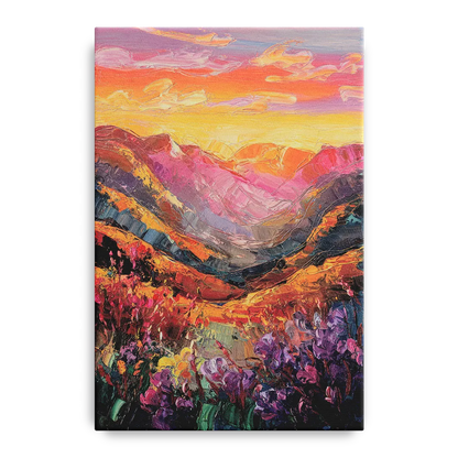 Vail Sunset Glow Front - Canvas Wall Art