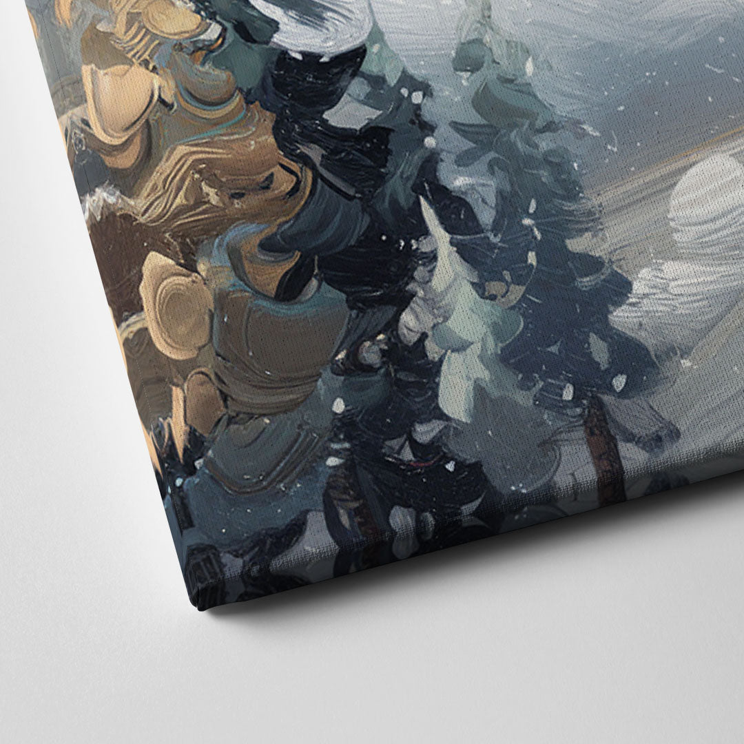 Vail Winter Wonderland Canvas Close Up