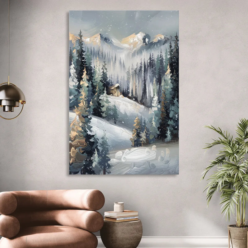 Vail Winter Wonderland Living Room - Canvas Wall Art