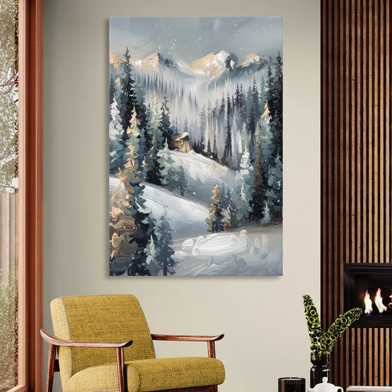 Vail Winter Wonderland Sitting Room - Canvas Wall Art
