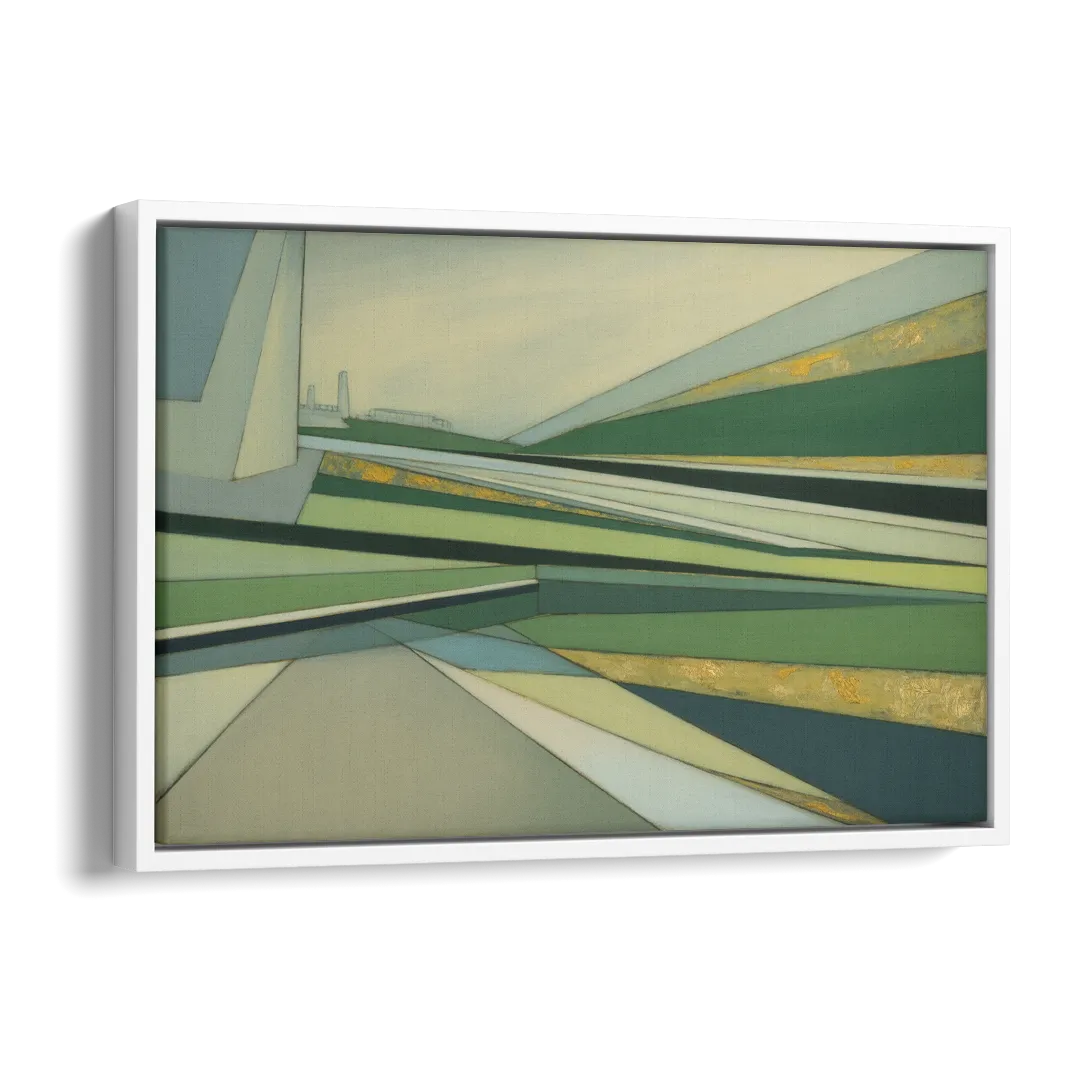 Vake Park Serenity Side - White Canvas Wall Art