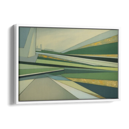 Vake Park Serenity Side - White Canvas Wall Art