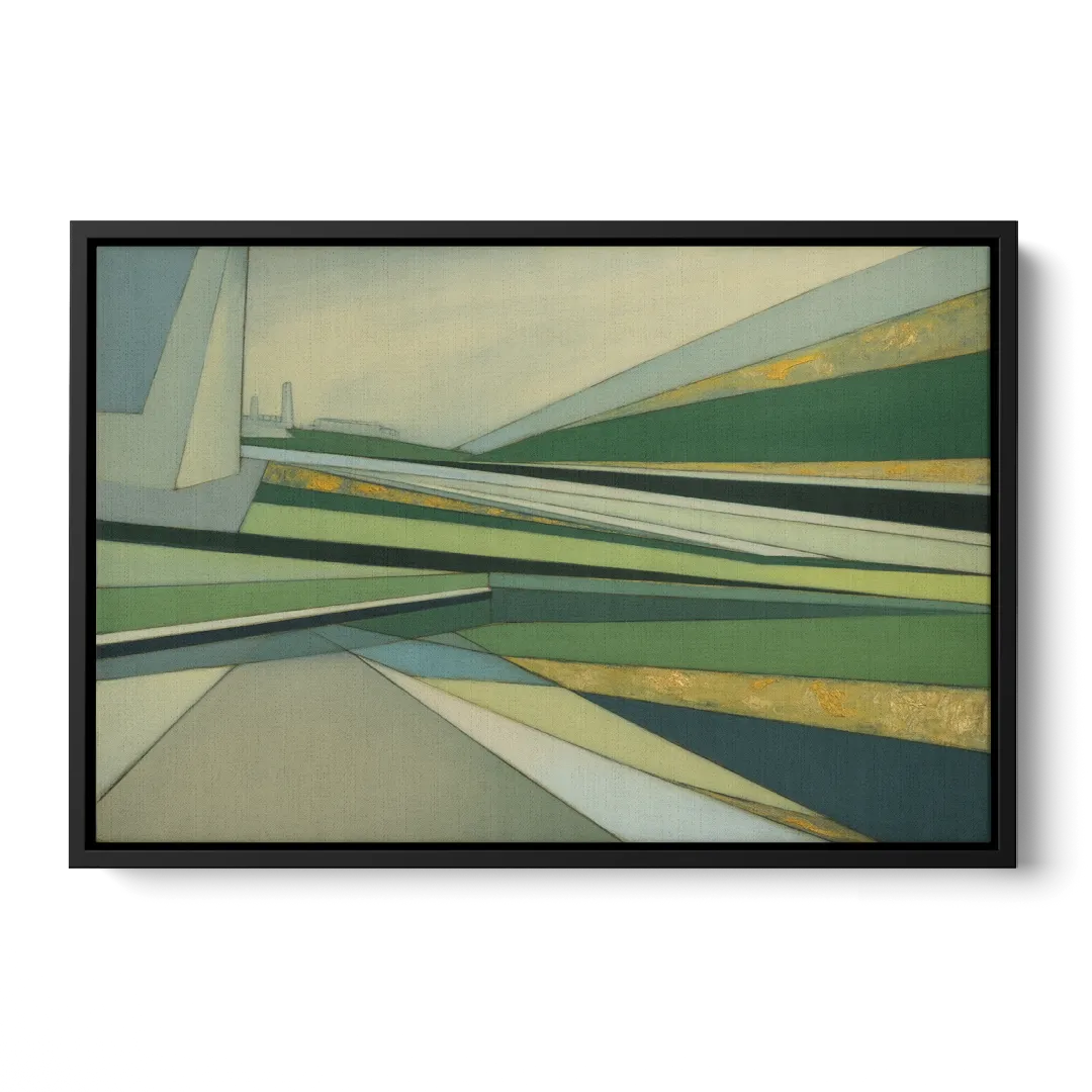 Vake Park Serenity Front - Black Canvas Wall Art