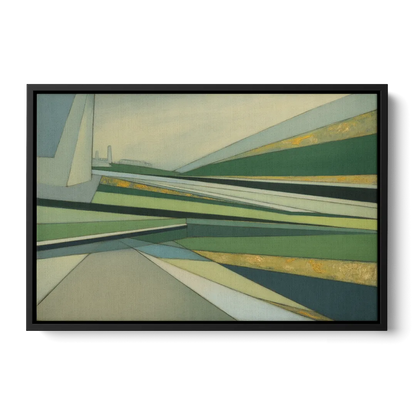 Vake Park Serenity Front - Black Canvas Wall Art