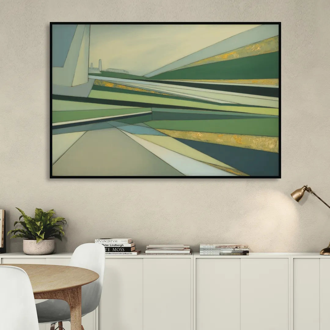 Vake Park Serenity Living Room - Black Canvas Wall Art