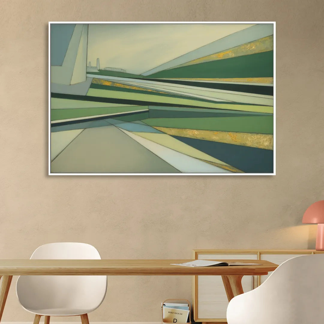 Vake Park Serenity Sitting Room - White Canvas Wall Art