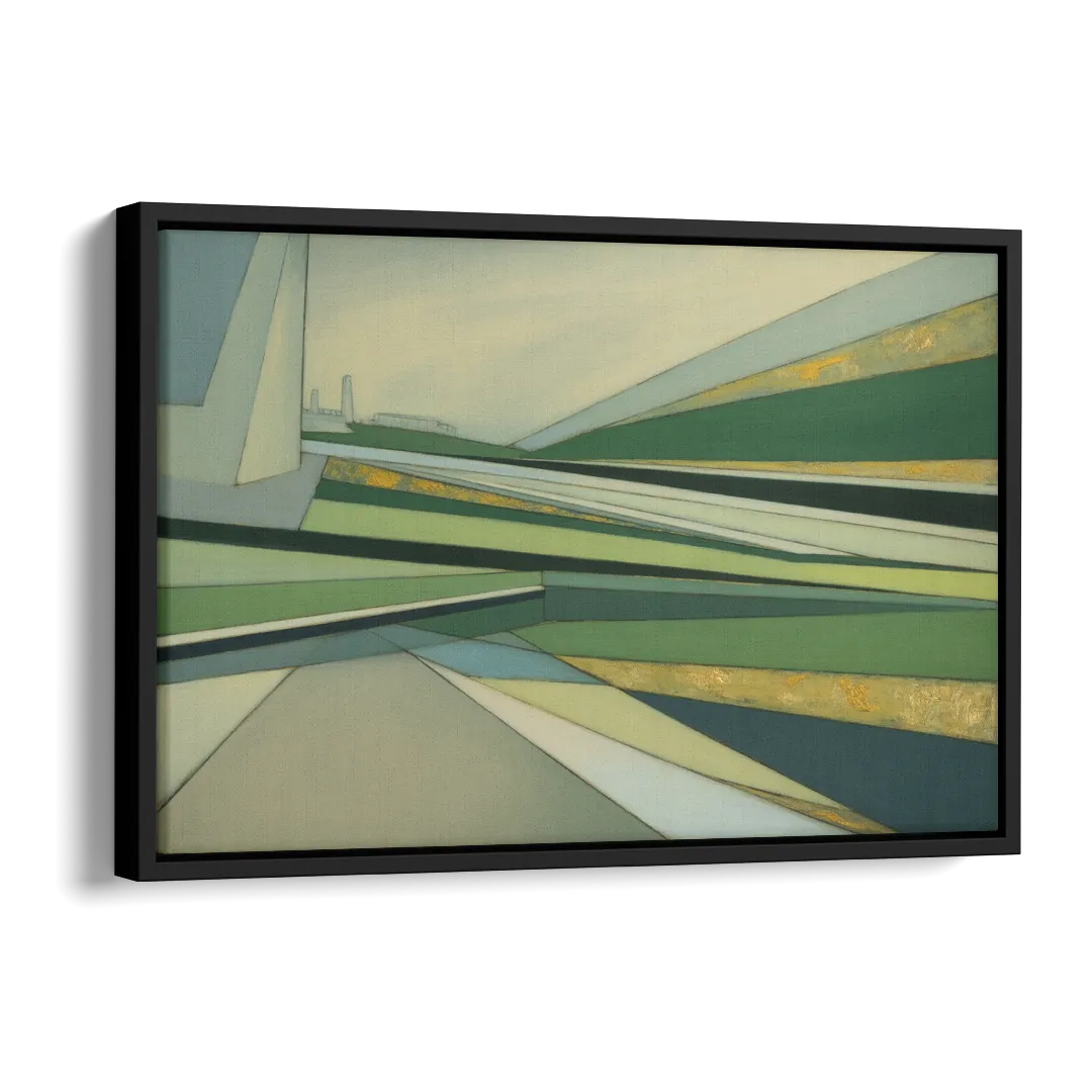 Vake Park Serenity Side - Black Canvas Wall Art