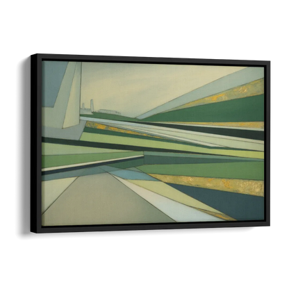 Vake Park Serenity Side - Black Canvas Wall Art