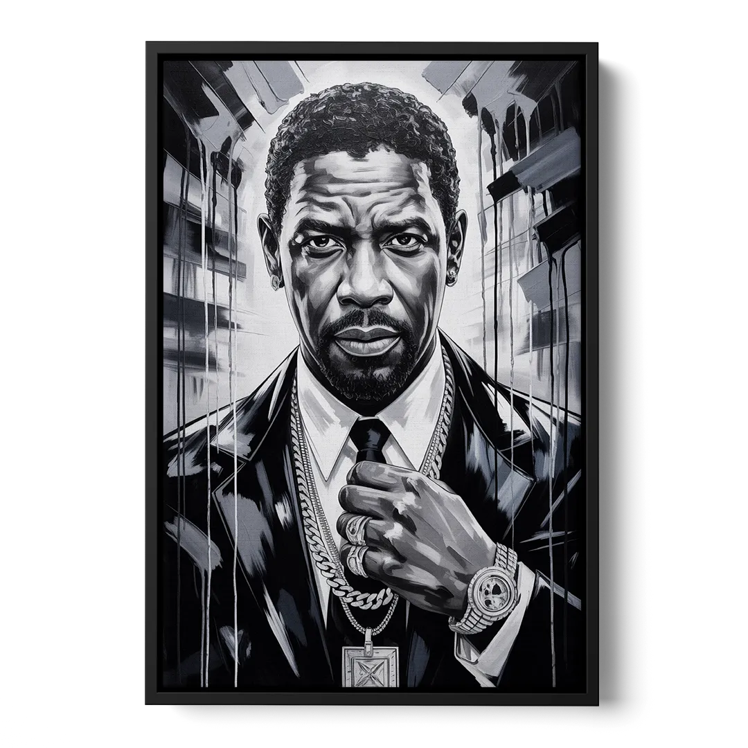 Valor 2.0 Front - Black Canvas Wall Art