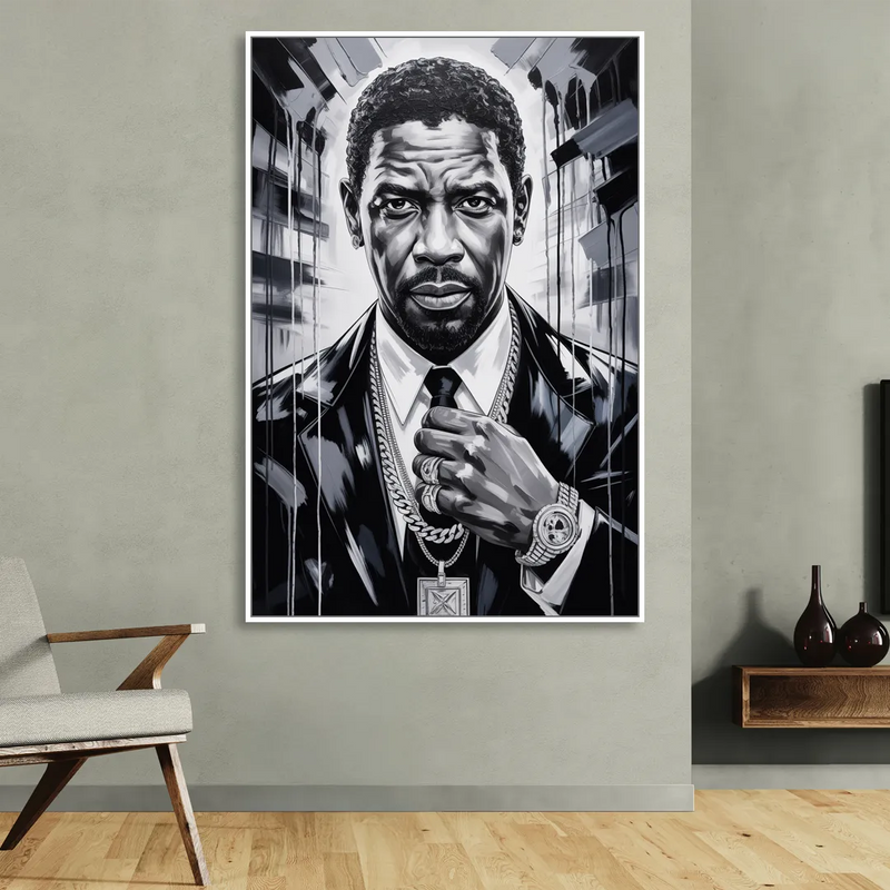 Valor 2.0 Sitting Room - White Canvas Wall Art