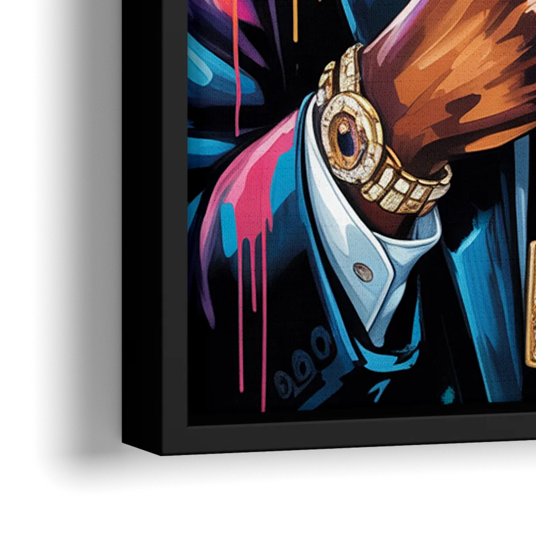 Valor - Close-Up Black Frame Canvas