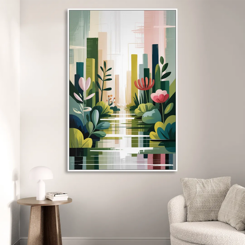 VanDusen Botanical Garden Sitting Room - White Canvas Wall Art