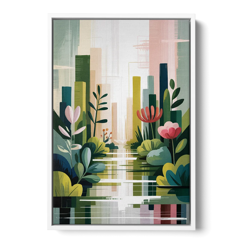 VanDusen Botanical Garden Front - White Canvas Wall Art