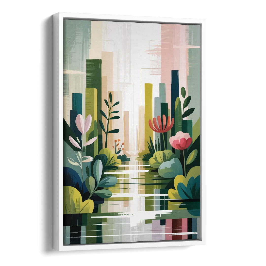 VanDusen Botanical Garden Side - White Canvas Wall Art