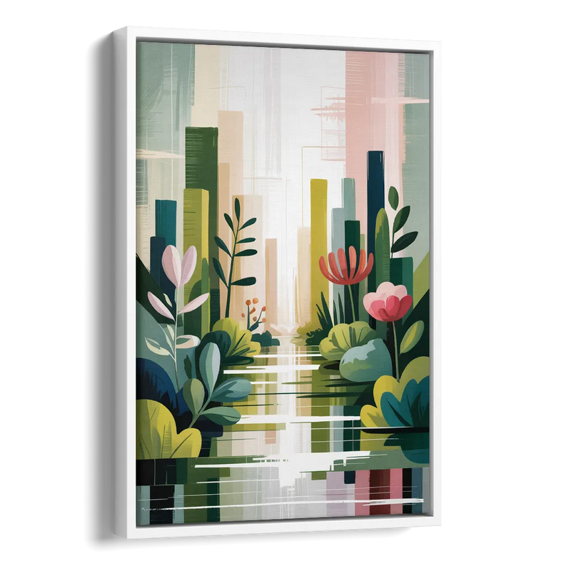 VanDusen Botanical Garden Side - White Canvas Wall Art