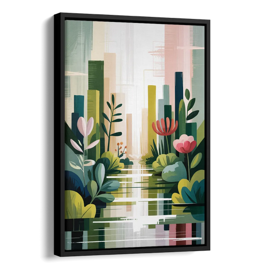 VanDusen Botanical Garden Side - Black Canvas Wall Art
