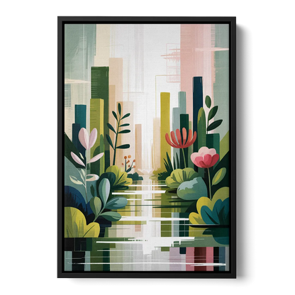 VanDusen Botanical Garden Front - Black Canvas Wall Art