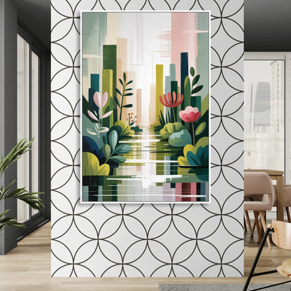 VanDusen Botanical Garden Living Room - White Canvas Wall Art