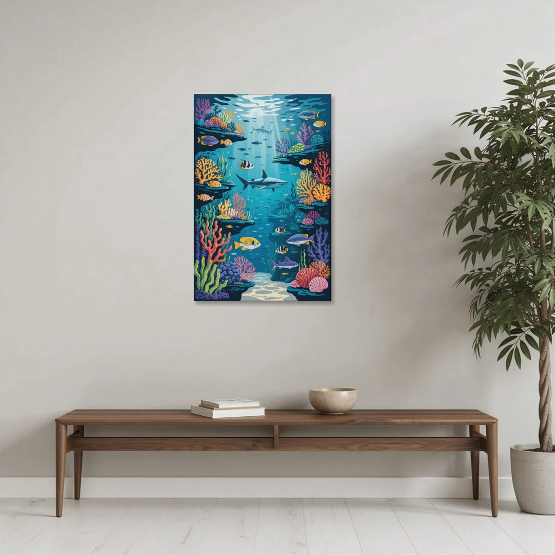 Vancouver Aquarium Life - Canvas Wall Art - Coffee Table - 24x36