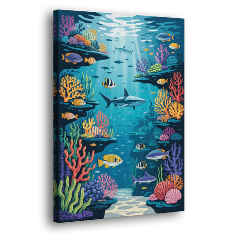 Vancouver Aquarium Life - Canvas Wall Art - Side