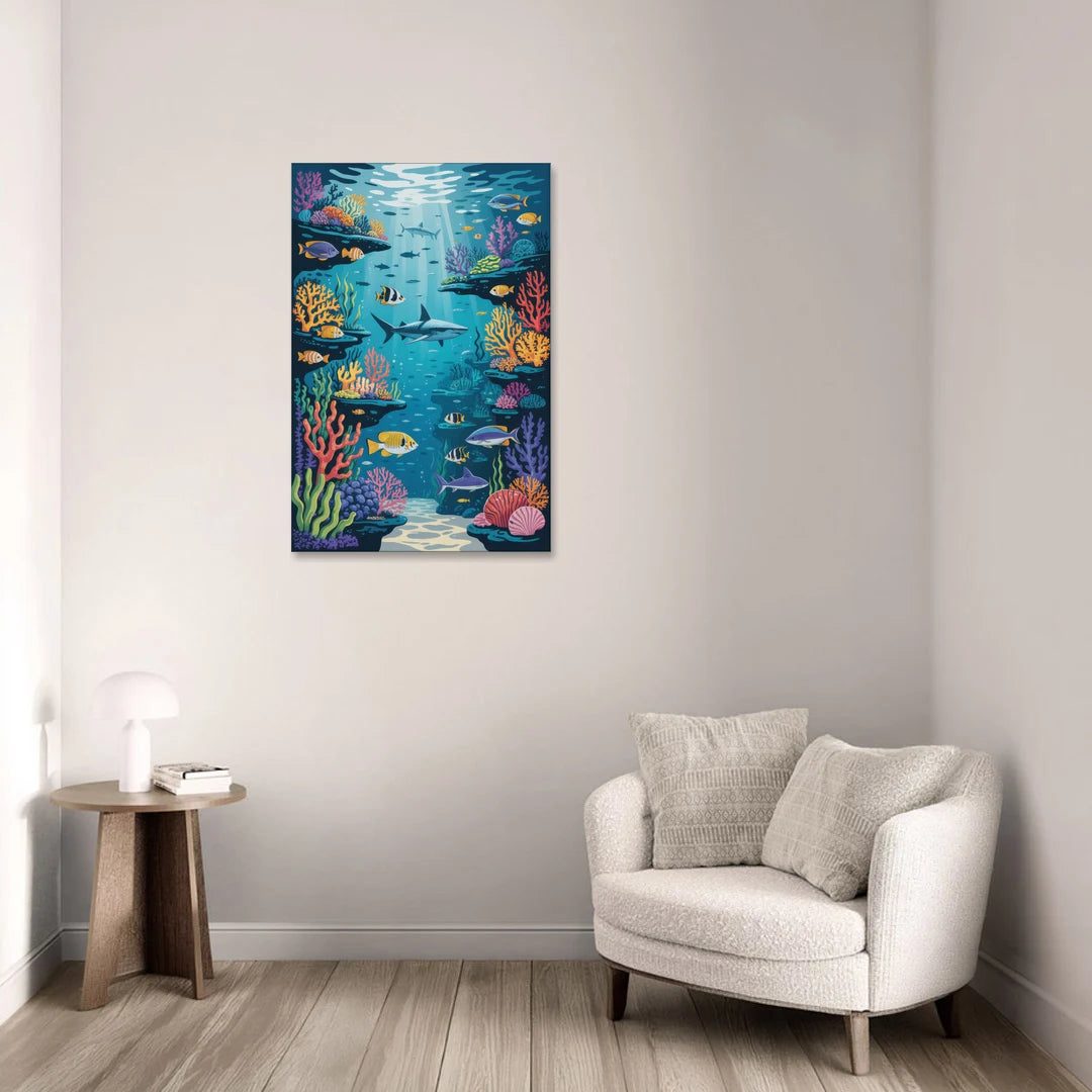 Vancouver Aquarium Life - Canvas Wall Art - Sofa - 24x36