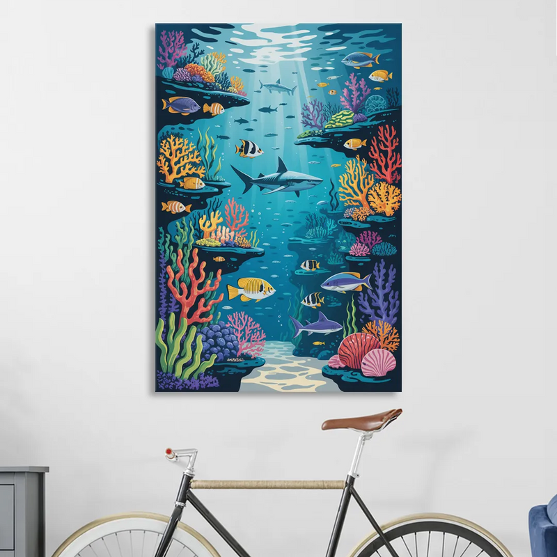 Vancouver Aquarium Life Sitting Room - Canvas Wall Art