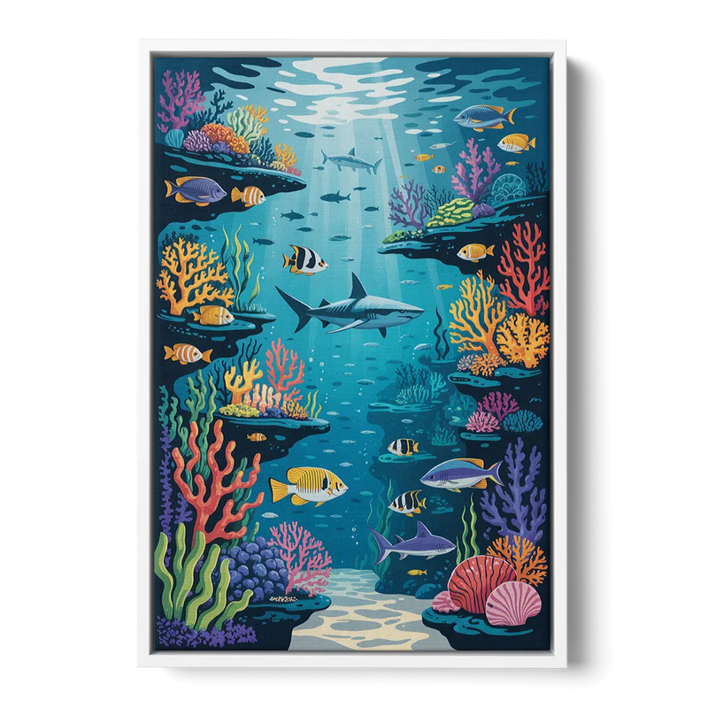 Vancouver Aquarium Life Front - White Canvas Wall Art