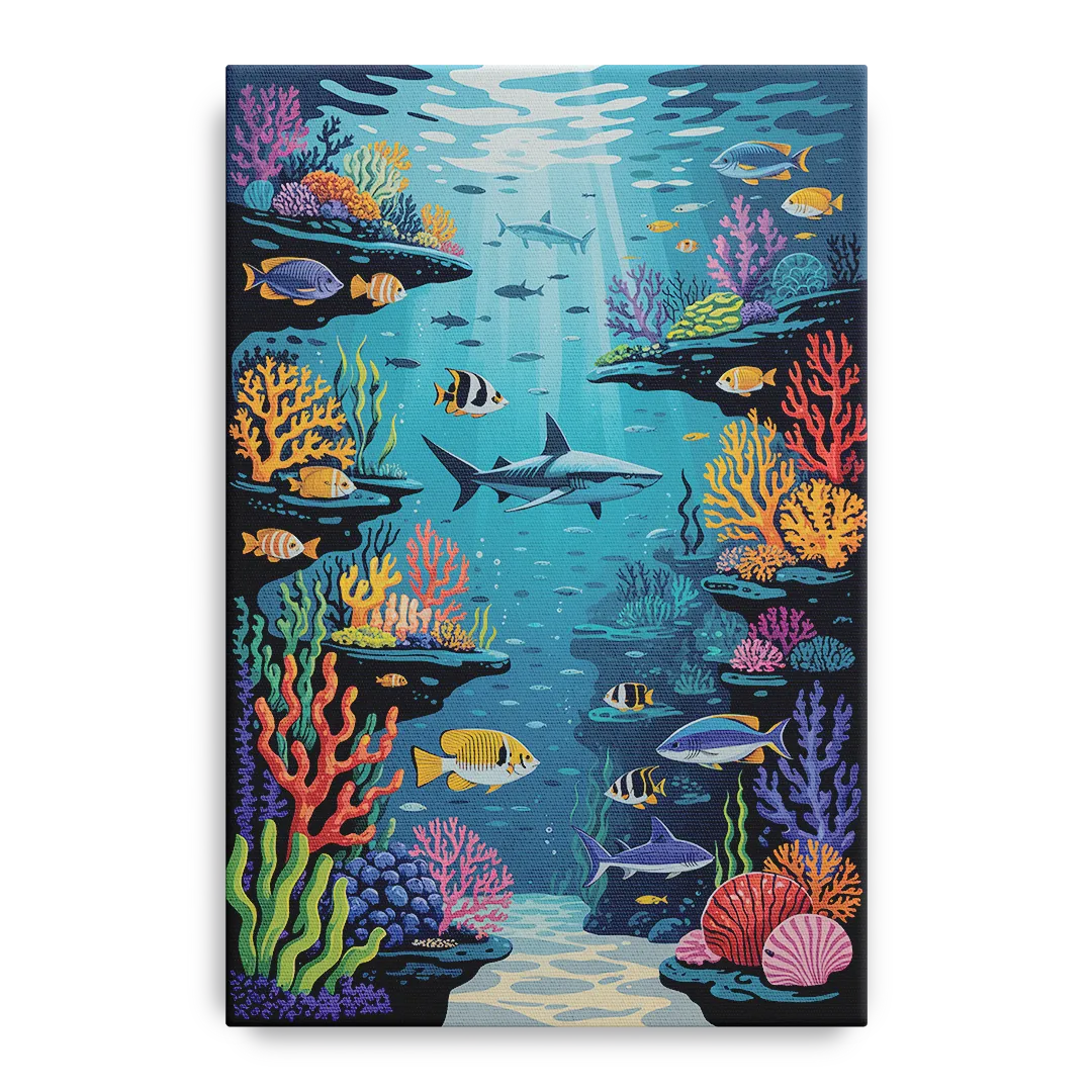 Vancouver Aquarium Life Front - Canvas Wall Art