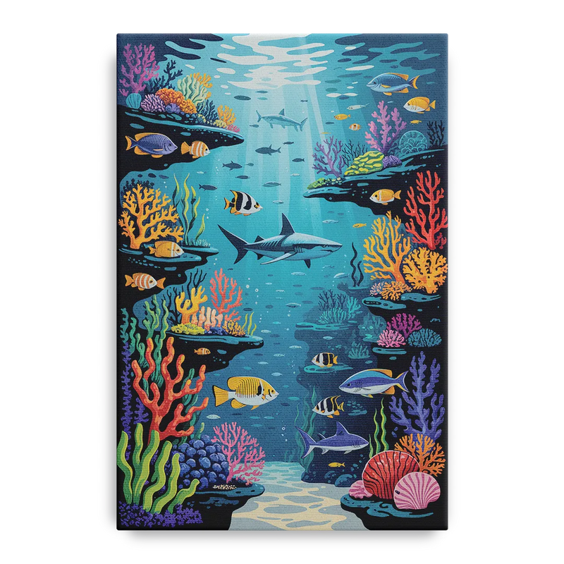 Vancouver Aquarium Life Front - Canvas Wall Art