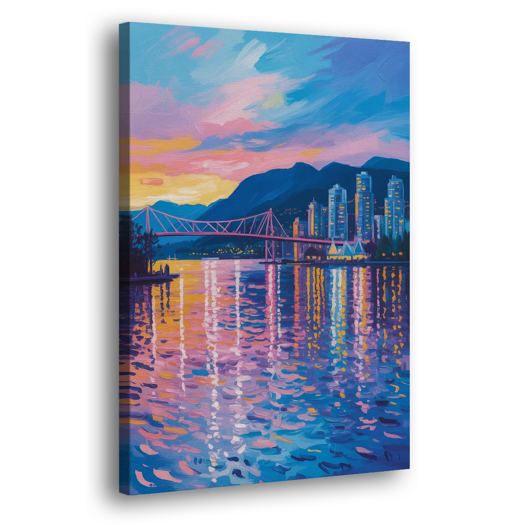 Vancouver Burrard Inlet Side - Canvas Wall Art